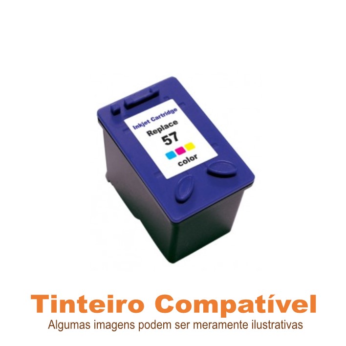 Tinteiro HP57 Tricolor Compatível