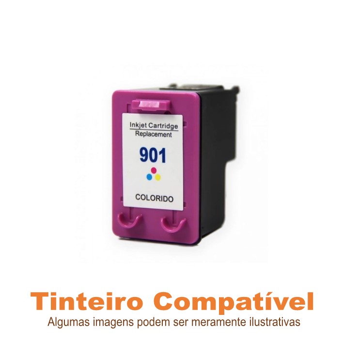 Tinteiro HP901 Color Compatível
