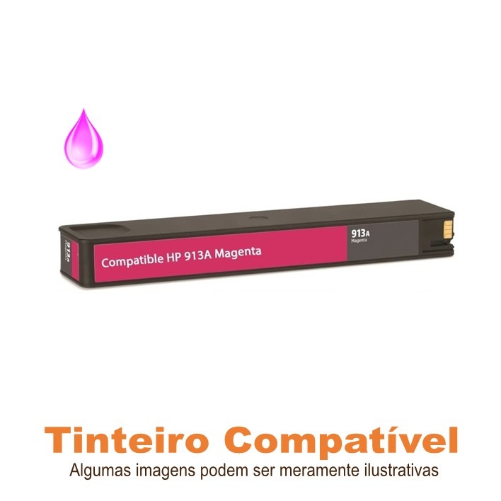 HP 913A Magenta F6T78AE Compatível