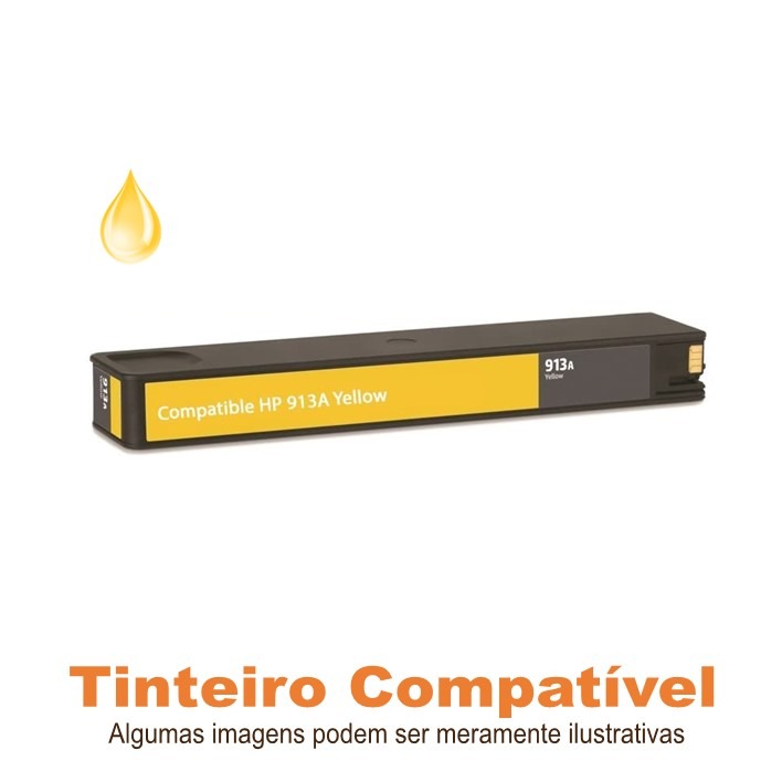 HP 913A Yellow F6T79AE Compatível