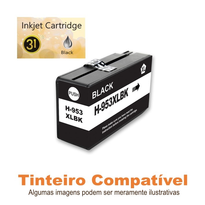 HP953XL Black Compatível Linha31