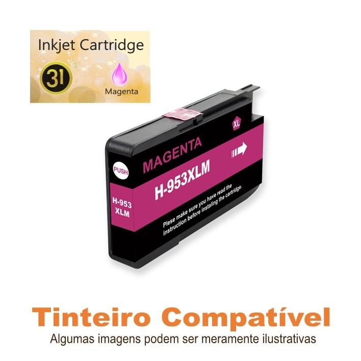 HP953XL Magenta Compatível Linha31