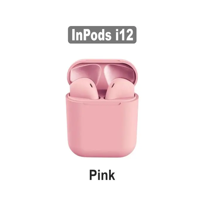 AirPods i12 TWS Pink - Compatível