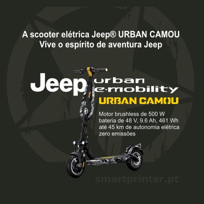 E-Scooter Jeep Urban Camou With Turn Signals