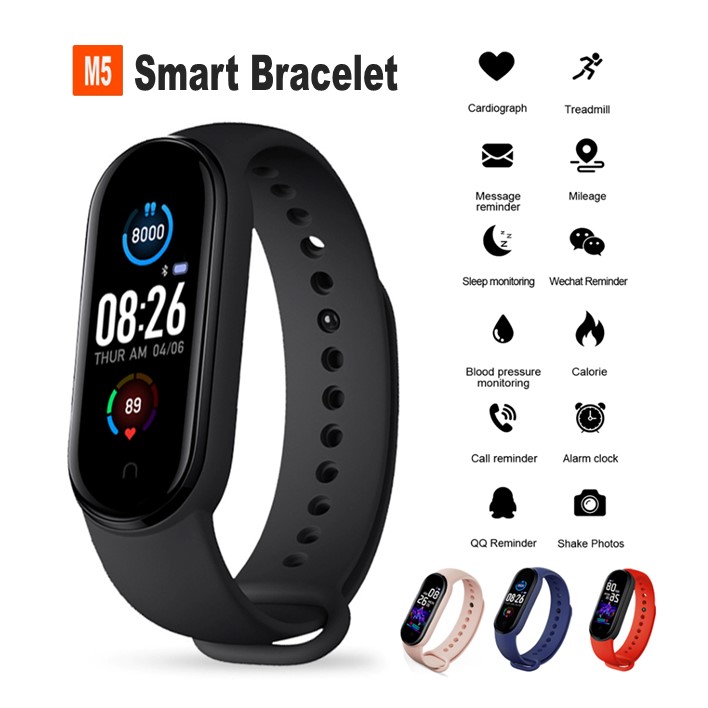 M5 Smart Bracelet Black • Smart Printer