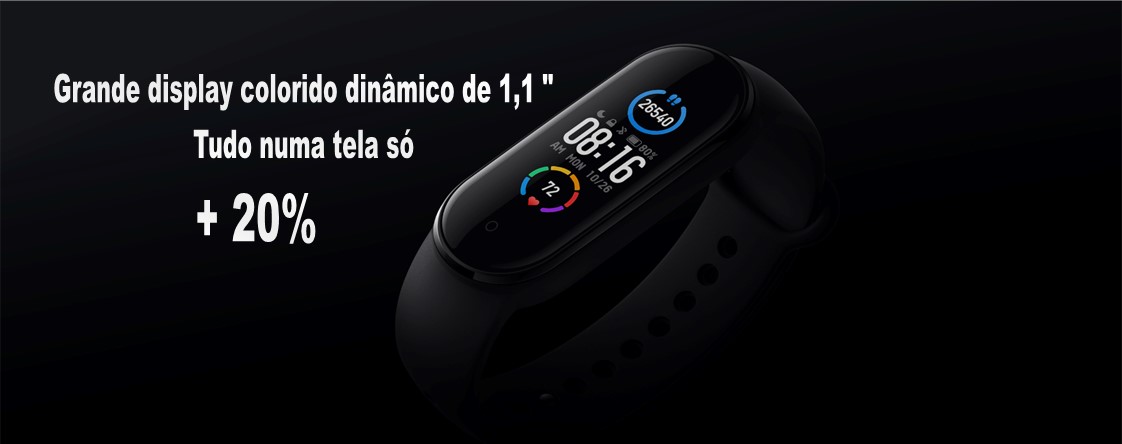 Xiaomi MI Band 5 - Grande display 1,1"