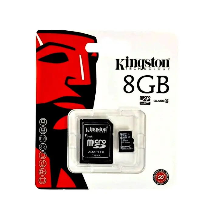 Cartão de memória Micro SDC4 KINGSTON C4 8GB 45MB/s R + Adaptador SD