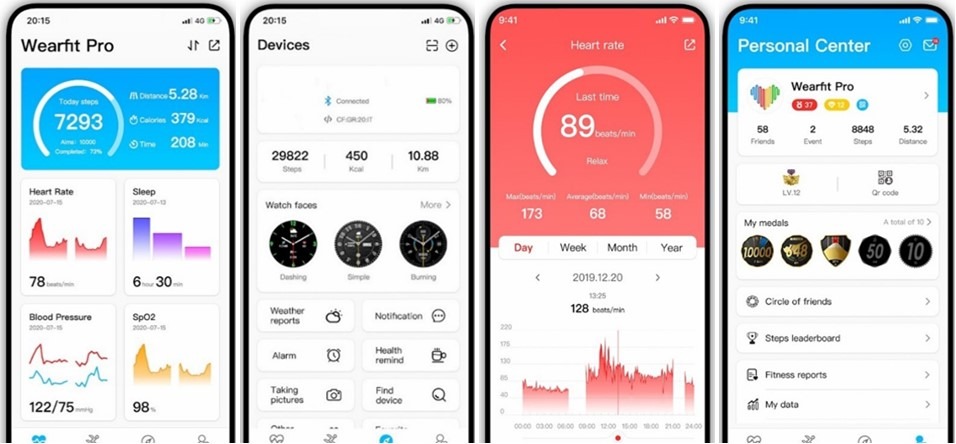 Wearfit HW18 Smart Watch 1.6 HD Full Screen Bluetooth Call Sport Fitness Smartwatch TUZZUT Qatar Online Shopping