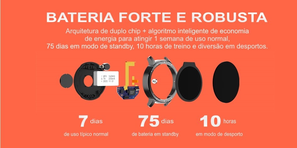 Smart Watch HW21 Bateria